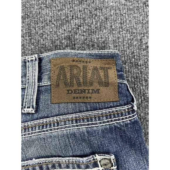 Ariat Jeans Mens 40x32 Blue M4 Low Rise Boot Relaxed Fit Bootcut Denim Western - Picture 3 of 16